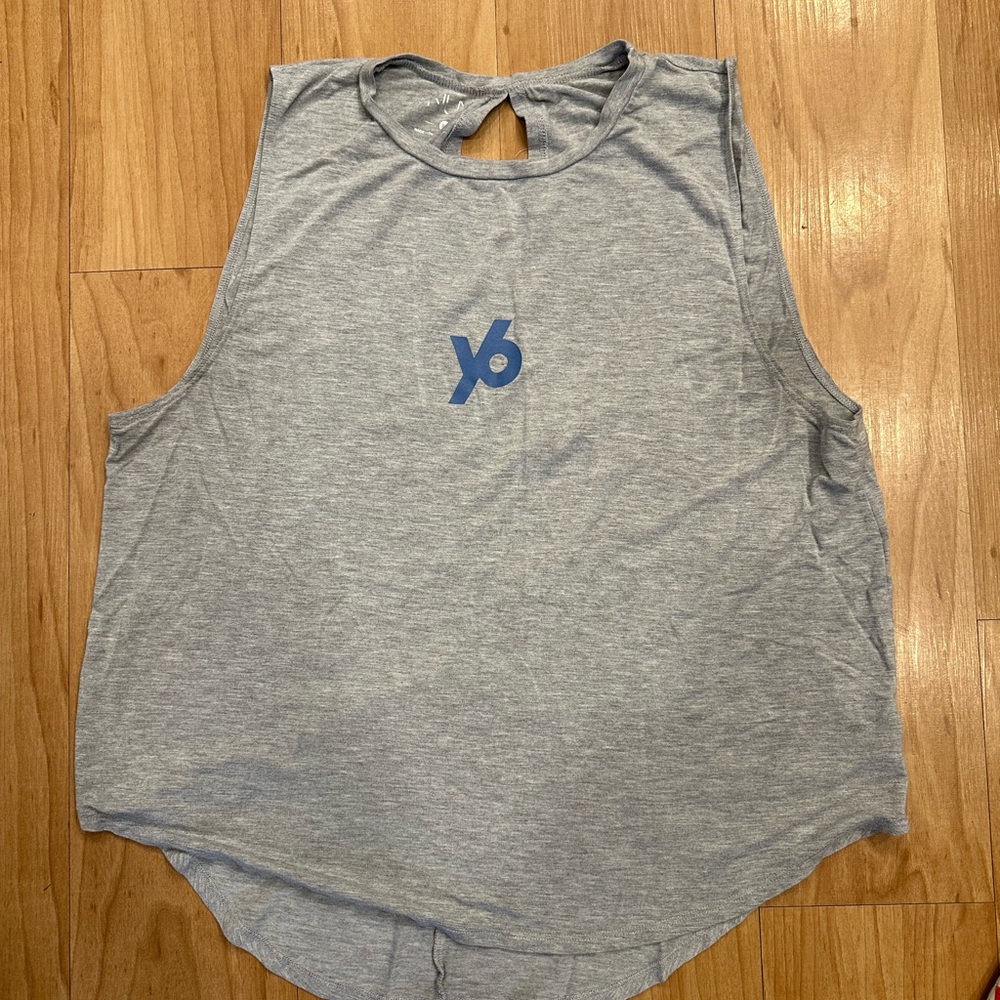 Y6 yoga Gray Sleeveless Top
